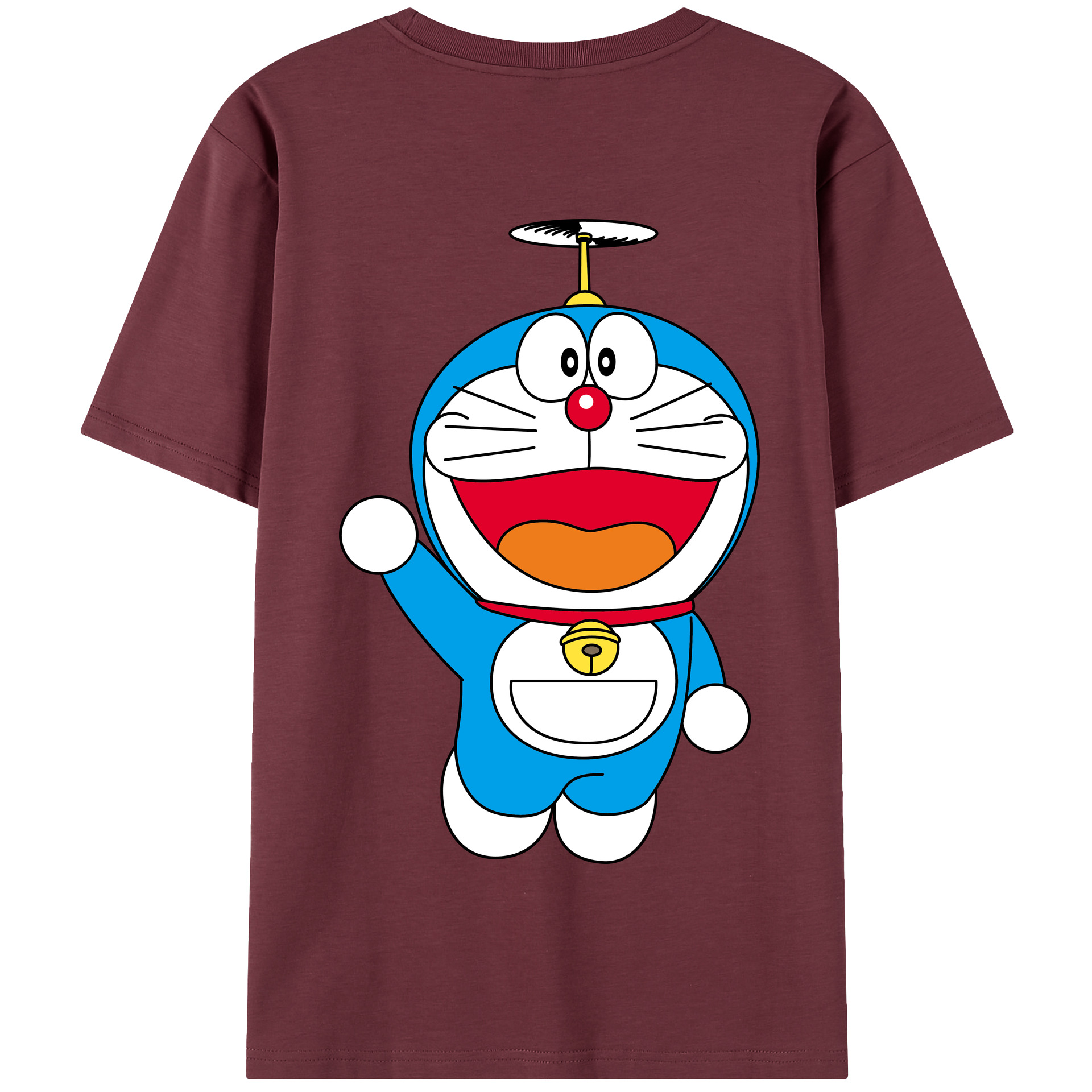 （画像用） ドラえもん Doraemon 綿100％半袖Tシャツ（背面プリント）